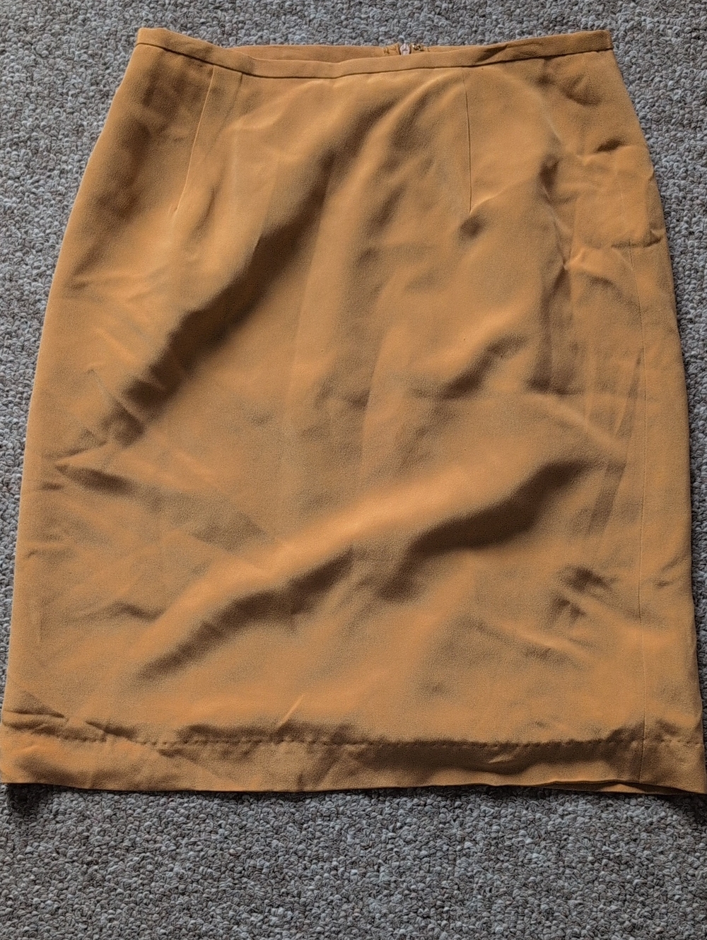 Silk Women's Yellow Pencil Skirt